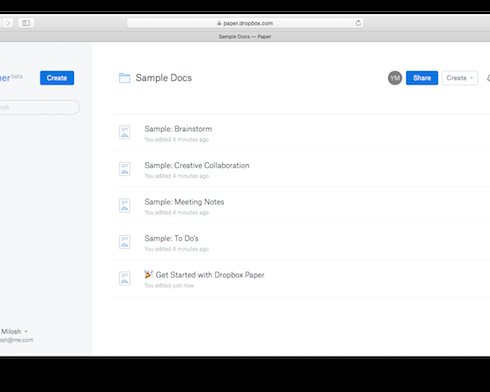 Бета-версия текстового редактора Paper от Dropbox доступна для iOS и Android